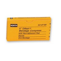 Honeywell 20768 North 3\" Latex-Free Sterile Offset Compress Bandage (1 Per Box)